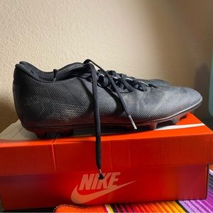 Black soccer cleats